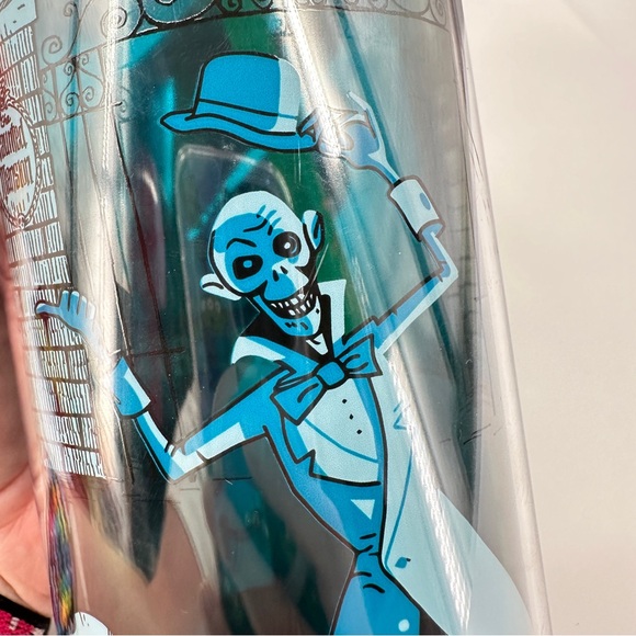 Disney Haunted Mansion Welcome Foolish Mortals 20 oz Straw Tumbler Travel Cup - Picture 5 of 11